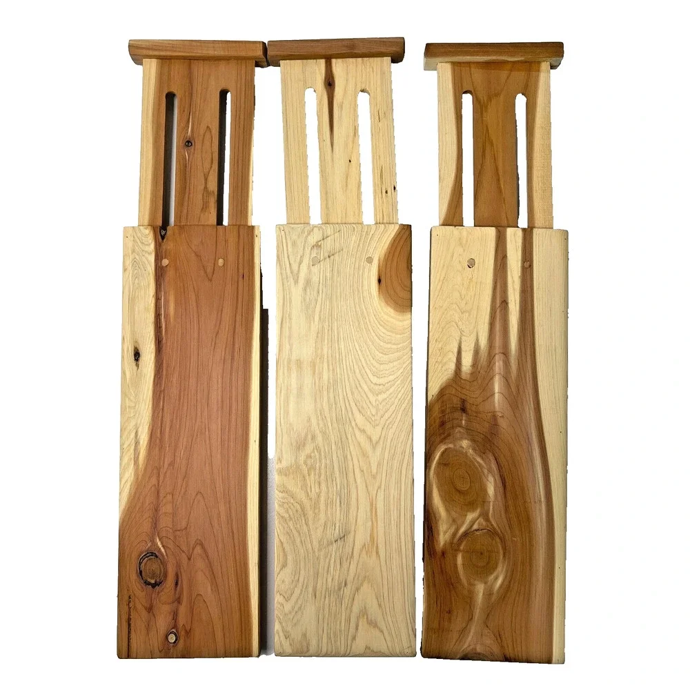 Cedar Expandable Drawer Dresser Divider Set USA Patented Design EUC Pack of 3
